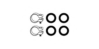 HJS 82 32 3058 Mounting Kit, exhaust system